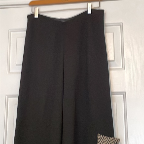 Roni Bis Sweater Knit Black Wide Leg Pants - Picture 2 of 9